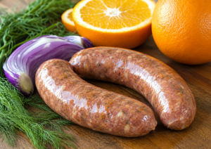 Canard - saucisse à l'orange - pqt 2