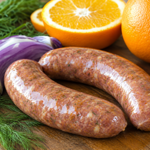 Canard - saucisse à l'orange - pqt 2